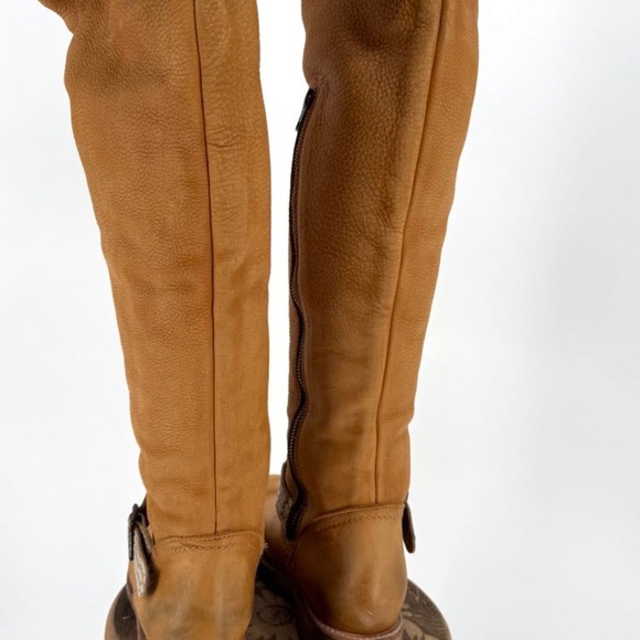 Freebird by Steven Denmark Leather Riding Style Boots Genuine Sheep Fur - Picture 8 of 17